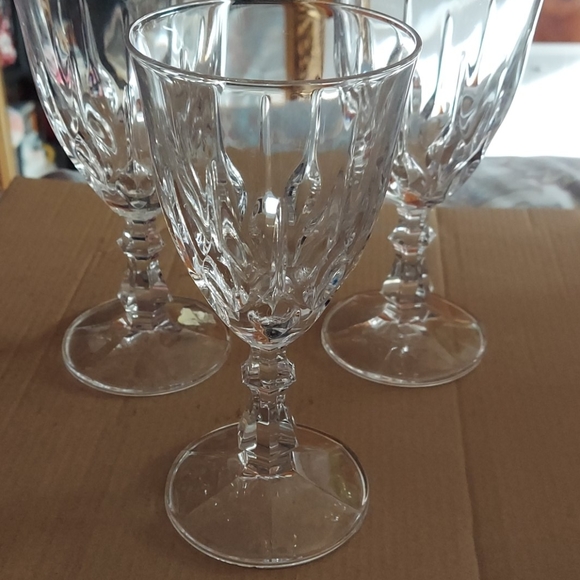 3 wine glasses crystal set 3 - Picture 2 of 2